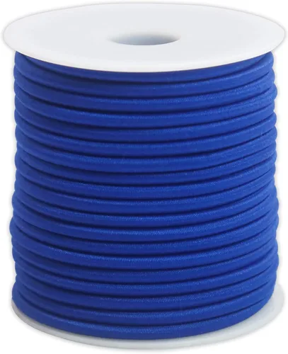 Miniatura 17 de Cuerdas elásticas de colores de 0.118 in 1/8 pulgadas 210 pies, cuerda elástica redonda pesada para cuentas de poni, pulseras de cuentas de silcona