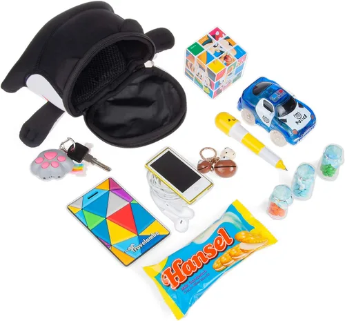 Miniatura 6 de Termichy - Bolsa de cintura para niños, lindo paquete de amigos en 3D, opción de regalo para adolescentes, niños pequeños y niñas, van de viaje