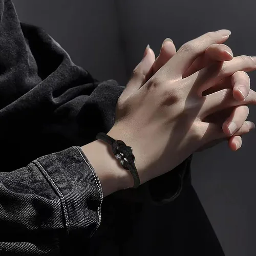 Miniatura 10 de Pulsera de cuero para hombre (mahua/matikou/yuanquan/8 Infinity)