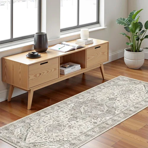 Miniatura 30 de Alfombras de área de 5 x 8 pies para dormitorio, alfombra lavable de 5 x 8, alfombra vintage grande, antideslizante, alfombra bohemia para sala