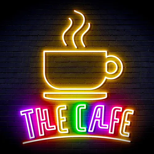 Miniatura 16 de ADVPRO Coffee – The Cafe Extra-Large Ultra-Bright LED Neon Sign - Blue & Red - st16s54-fn-j0026-br