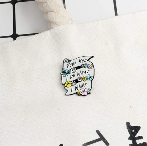Miniatura 4 de Flairs New York - Broche de solapa esmaltado hecho a mano, I Do What I Want