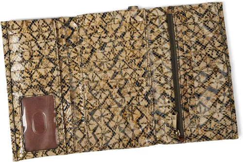 Miniatura 3 de HOBO Keen - Cartera triple para mujer, forro de poliéster con cierre de botón a presión, práctica y elegante cartera compacta, Twinkle Print, Keen