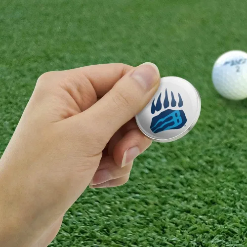 Miniatura 2 de Bob Jones University Secondary Logo Golfing Premium Metal Golf Ball Marker