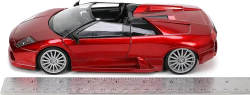 Miniatura 7 de Jada Toys Hyper-Spec 1:24 Lamborghini Murcielago Roadster Coche fundido a presión rojo, Juguetes para niños y adultos