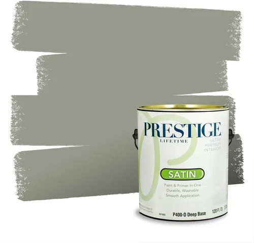 Miniatura 30 de Prestige Paints - Pintura exterior e imprimación en uno, 1 galón, plano, compatibilidad comparable con el color menta «Whipped Mint» de Behr