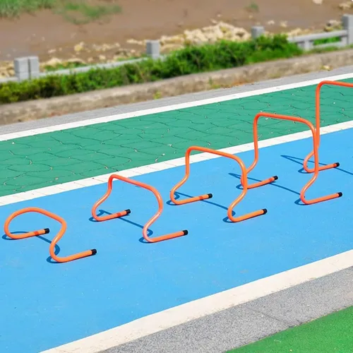 Miniatura 8 de YXXSDP Juego de obstáculos de agilidad al aire libre, 6, 9, 12, 16, 20 pulgadas de altura de entrenamiento de velocidad, obstáculos de pista,