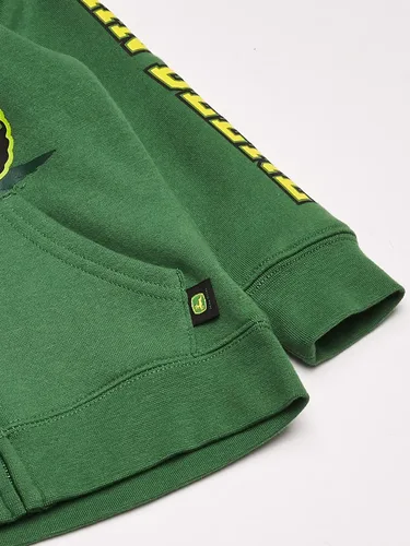 Miniatura 4 de John Deere Tractor - Sudadera con capucha y cremallera frontal para niño pequeño