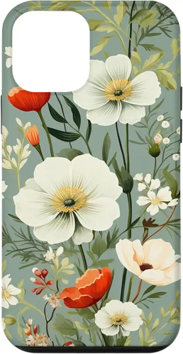 Miniatura 16 de Sage Green Flower Wildflower Pattern Floral Case for iPhone 17