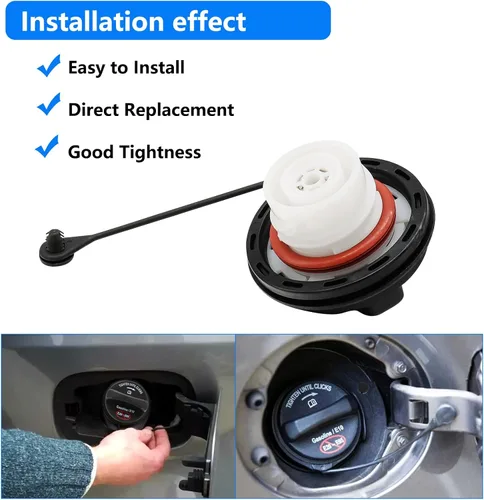 Miniatura 6 de FC1079 Reemplazo de tapa de gasolina para 2004-2009 F150 de reemplazo de tapa de combustible compatible con 2009-2021 F250 F350, Mustang 2008-2013