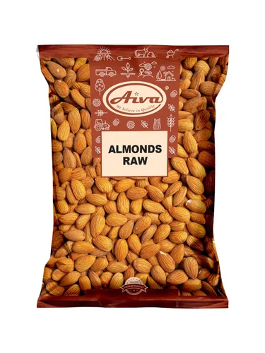 AIVA, almendras crudas enteras naturales, sin sal, sin cáscara, 10 libras, cultivadas en los Estados Unidos, almendras enteras crudas con piel