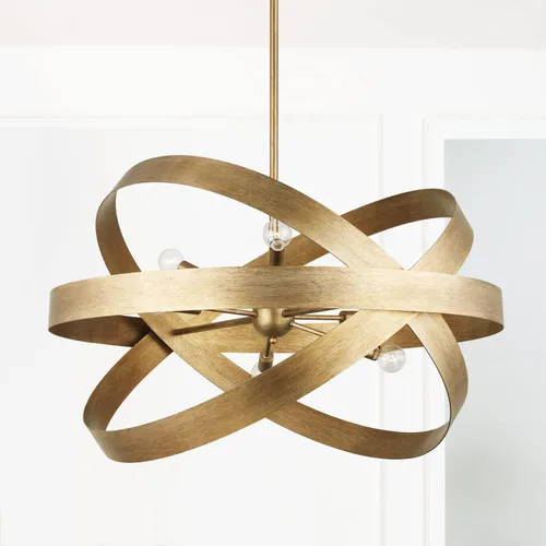 Miniatura 4 de Capital Lighting 439061ML Jude - Colgante geométrico moderno de metal llamativo, 6 luces, 360 vatios totales, 16 pulgadas de alto x 32 pulgadas