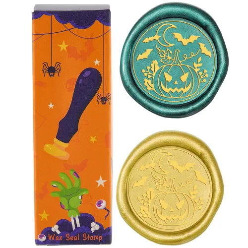Miniatura 17 de CRASPIRE Sello de cera de Navidad con diseño de copos de nieve, cornamenta de árbol, retro, 0.98 pulgadas, latón extraíble con mango de madera