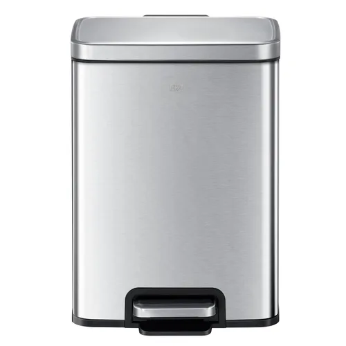 Miniatura 2 de EKO Madison - Basurero de acero inoxidable cepillado de 3.2 galones/12 litros para baño, cubo de basura o cubo de reciclaje, forro