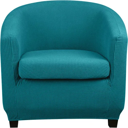 Miniatura 11 de Lellen Funda para silla de club con funda de cojín de asiento, fundas de sofá, fundas redondas para silla de bañera, funda protectora de sillón