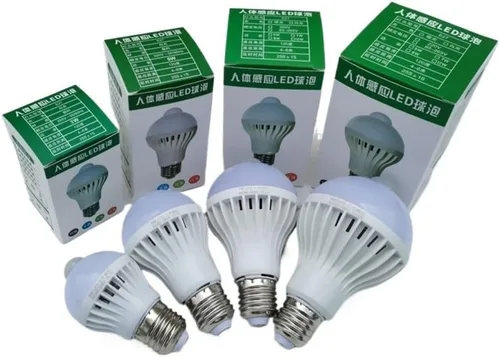 Miniatura 5 de Fengyan Home Bulbs 5 piezas AC85-265V Sonido inteligente activado por voz Sensor Bombillas LED Bombilla LED E27 3W 5W 7W 9W 12W lámpara de inducción