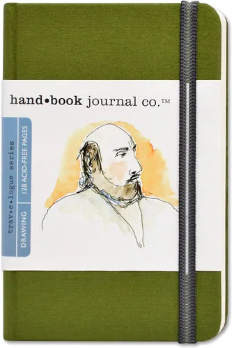 Speedball Travelogue - Cuaderno de bocetos de bolsillo para retrato – Diario de artista de 5.5" x 3.5" pulgadas, 128 hojas de papel de dibujo color