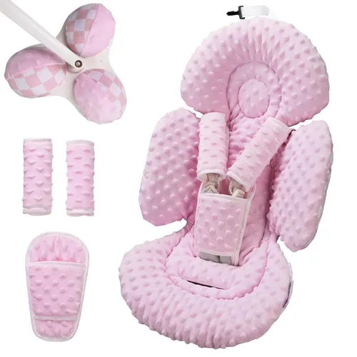 Miniatura 11 de Inserción para bebé Compatible con columpio 4moms Mamaroo y silla de auto para bebé, incluye 3 bolas de repuesto, inserción reversible para recién