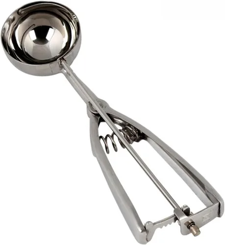 Miniatura 9 de TrueCraftware - Cuchara ovalada de 1-1/2 oz con mango de agarre doble de acero inoxidable - Cuchara de galletas para hornear cucharas de galletas