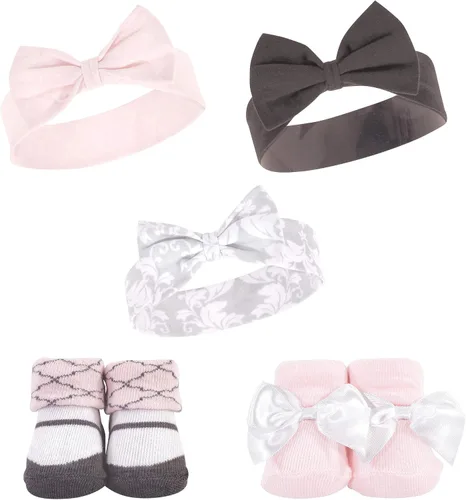 Miniatura 17 de Hudson Baby Conjunto de regalo de diadema y calcetines para niña