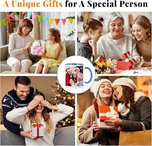 Miniatura 6 de Taza de café personalizada, taza personalizada, diseña tu propia taza con nombre y logotipo, texto fotográfico, tazas personalizadas en ambos lados