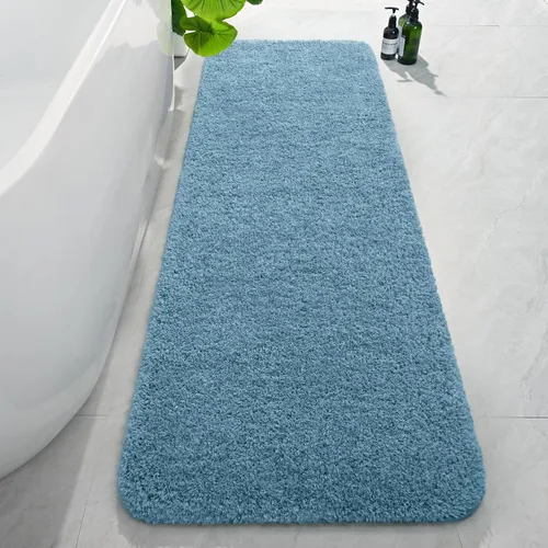 Miniatura 25 de AROGAN Tapete Largo de Baño de Lujo, 24 x 17 Pulgadas, Grueso, Suave y Absorbente, Antideslizante, Respaldo de Goma, Alfombras de Secado Rápido