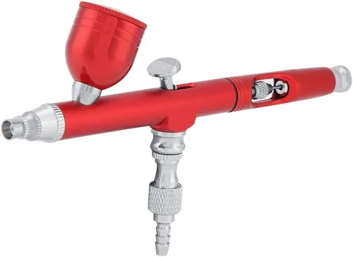 Miniatura 9 de Pistola pulverizadora de pintura multiusos Aerógrafo Mini compresor de aire, pistola de pulverización de 0.012 in Compresor Boquilla Aerógrafo