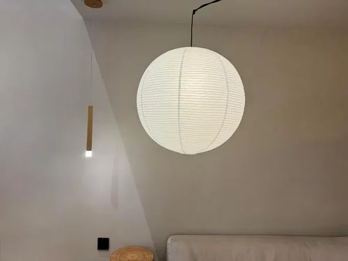 Miniatura 6 de Abajur grande de papel redondo blanco de 23 pulgadas, linternas chinas, linterna de papel colgante, decoración de interiores