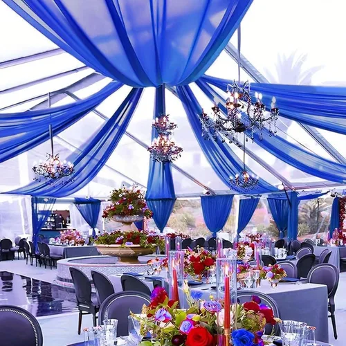 Miniatura 20 de 6 paneles de cortinas blancas para techo de boda, cortinas de techo de 5 x 10 pies, cortinas de tela transparente para arco de boda, cortinas