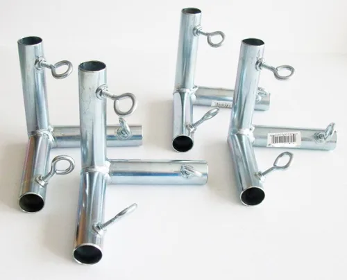 4 accesorios de toldo de esquina plana de 3 vías de 1 pulgada (F3B), se adapta a tuberías EMT de 1 pulgada que tiene un diámetro exterior de 1 3/16