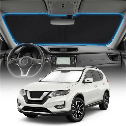 Miniatura 58 de Cubierta para parabrisas para BMW X1 E84 – Ajuste personalizado X1 E84 Accesorios 2016-2024 2025 Parasol plegable protección UV y escudo térmico