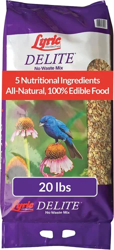 Miniatura 11 de Lyric Delite Semillas de aves silvestres – Mezcla de alimentos para pájaros sin desperdicios con nueces y semillas sin cáscara – Atrae banderines