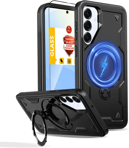 Miniatura 26 de Funda magnética para Google Pixel 9A compatible con cargador inalámbrico MagSafe, para Pixel 9A, funda de teléfono integrada de 360 °, con 2
