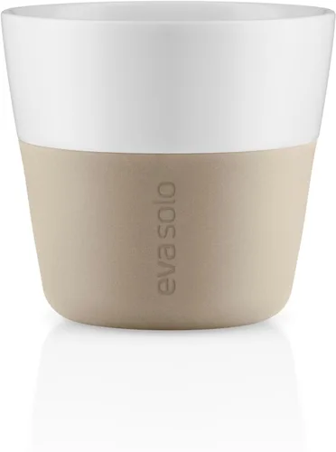 Miniatura 8 de Eva Solo 2 Tazas Tumbler de Espresso Tazas de Café Tumbler de Porcelana de 3 oz con Agarre Recubierto de Silicona Diseño Danés, Funcionalidad