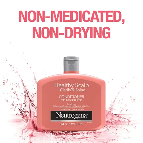 Miniatura 4 de Neutrogena Acondicionador Exfoliante para Cuero Cabelludo Saludable Clarify & Shine para Cabello Graso y Cuero Cabelludo, Acondicionador