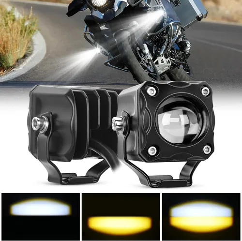 Miniatura 13 de Nilight Disparador lateral LED amarillo 2 unidades 6.5 pulgadas 60W haz de inundación para conducción fuera de carretera niebla barra de luz