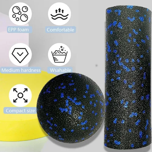 Miniatura 3 de Mini rodillo de espuma extra – Rodillo de masaje de alta densidad, rodillo de yoga extra pequeño para terapia física, liberación miofascial, tejido