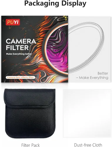 Miniatura 9 de PUYI - Filtro de dioptría dividida de 3.228 in, creativo efecto de desenfoque medio transparente para fotografía de retratos y paisajes, compatible