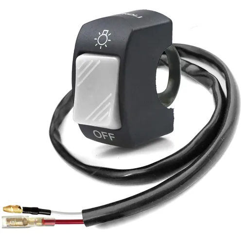 Miniatura 7 de 1 pieza de interruptor de manillar de motocicleta, botón de encendido y apagado, parte de ajuste para luz de motocicleta LED U5 U7 U2, interruptor