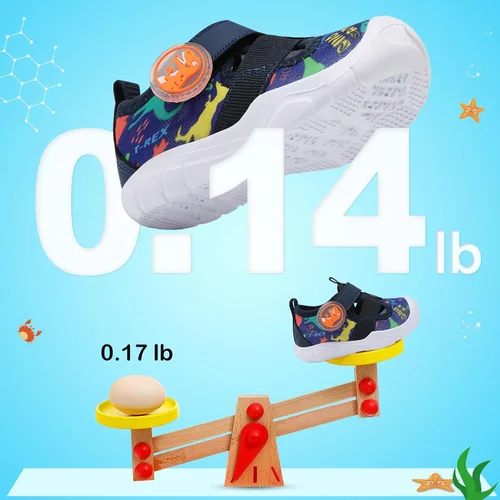 Miniatura 2 de JIASUQI Zapatos de agua para bebés y niños pequeños, sandalias de agua de secado rápido para niños pequeños, zapatos de playa y piscina
