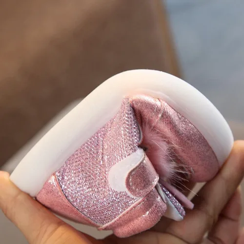 Miniatura 7 de Botas de invierno para bebés y niñas de 1 a 6 años de edad, zapatos cálidos y antideslizantes