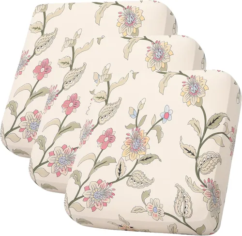 Miniatura 146 de hyha Fundas de cojín estampadas para sofá al aire libre, fundas florales lavables para muebles de patio, exteriores, funda de repuesto para asiento
