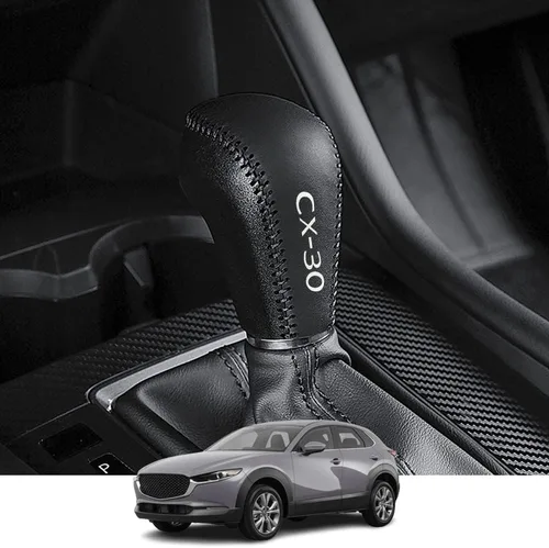 Accesorios de interior personalizados para Mazda CX-30 2020 2021 2022, funda de palanca de cambios de cuero automático, botas de transmisión, funda