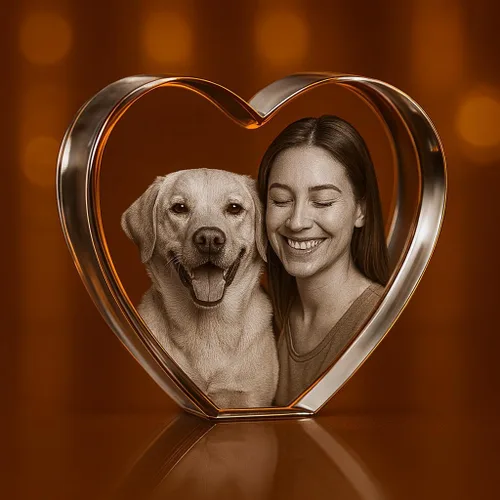 Miniatura 10 de Rectángulo de fotos de cristal grabado en 3D personalizado Recuerdo grabado con láser personalizado Regalo Decoración Regalo conmemorativo