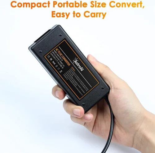Miniatura 4 de AstroAI Convertidor de CA a CC 6A y cable de extensión para encendedor de cigarrillos