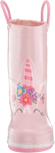 Miniatura 7 de Western Chief Girl's Waterproof Printed Rain Boot with Easy on Handles