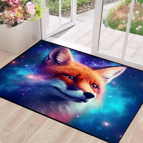 Miniatura 51 de Alfombra de Área Galaxia de 5' x 7', Dormitorio Sala de Estar para Niñas Niños Varones Alfombra Nebulosa Vórtex Tapetes Púrpura Azul Nube galaxy 1