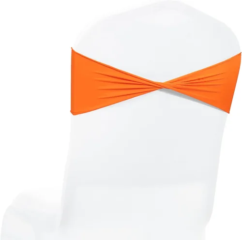 Miniatura 15 de MDS® Paquete de 10 bandas elásticas de elastano para silla sin hebilla deslizante, lazo elástico reutilizable para silla para boda, recepción