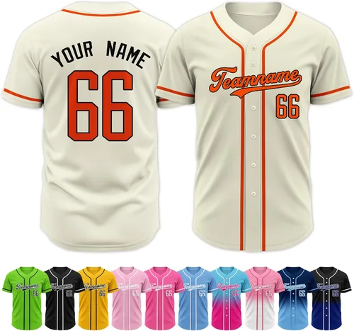 Miniatura 29 de Custom Baseball Jersey Stitched Personalized Name Number Baseball Shirts Sports Uniform for Men Women Boy