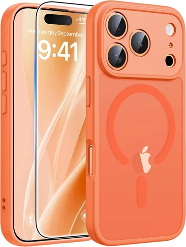 Miniatura 150 de FNTCASE - Funda para iPhone 16 Pro: magnética, mate, translúcida, de grado militar, protectora contra caídas, resistente, fina, duradera y a prueba
